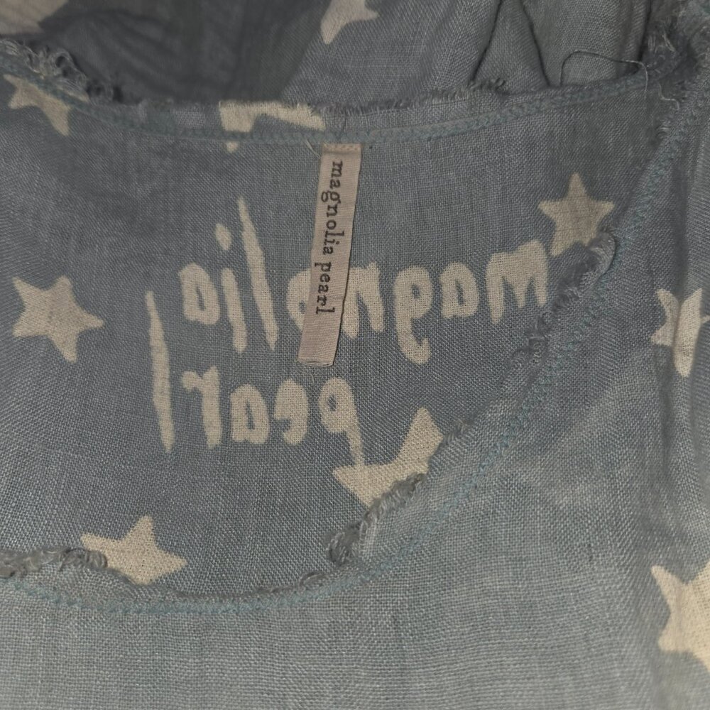 Magnolia Pearl Star Linen Layla Tank Dress Woman's One Size - Picture 6 of 9